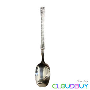 C.B.【Ready in Stock】 1Pc Stainless Steel Spoon Silver Creativity Long Handle Tablespoon Good Look Soup Scoop Tableware