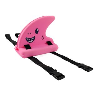 JDPOK Eye-Catching Color Swimm Floating Board Fin-Shaped Adjustable Belt Childrens Back Float Comfortable Support Tranning Aid Shark Fin Float Pools Lakes