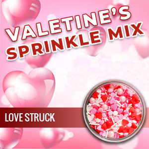 Love Struck - Candy Sprinkles Mix 50g | Edible Decor Candies | Valentine Cupcake Decor