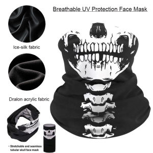 【NEW A 】3 Pcs Breathable Mask Skull Mask Seamless Balaclava Hat Headwear Scarf