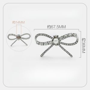 2pcs Sepasang Variasi Sepatu Rangkai Motif BungaShoe ClipAksesori Dekorasi Gesper Sepatu Pengantin WanitaHigh Heel Clip Sepasang