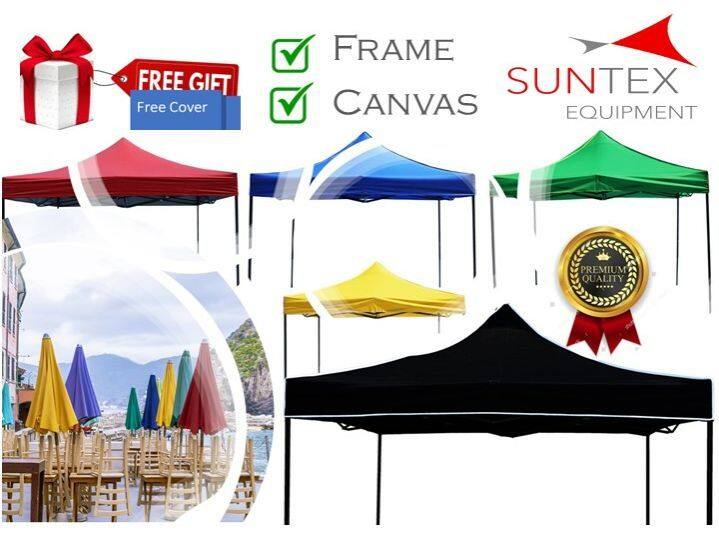 Premium 2.5m x 2.5m Express Canopy (8' x 8') Roof 80cm Night Market Tent DIY  Portable Flexible Outdoor Event Function Party Camping Frame Umbrella  Kanopi Khemah Pasar Malam Fleksibel Luar Bilik Jamuan