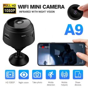 A9 1080P HD Mini Spy Cameras Hidden Small Portable Wireless Tiny Home Security Surveillance Camera IP WIFI Camera Camcorder Wireless/mini spy Hidden 1080P Full HD Camera