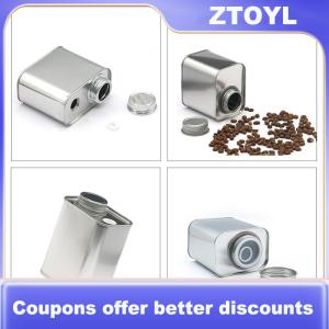 【ZTOYL】 Coffee Bean Airtight Cans Outdoor Camping Tin Box Food-grade Packaging Storage Fresh Breathing Iron Cans