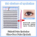 【FREE Tweezers!】New Reusable Glue-Free False Eyelash DIY 120 Cluster Hybrid 10-12mm Eyelash, Newbie's Choice for Thick, Natural, Long Eyelashes. 