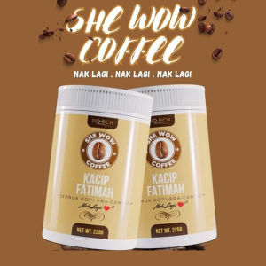 Biorich Kacip Fatimah Organic Coffee Mix - Medium Roast Low Sodium Halal Certified 225g