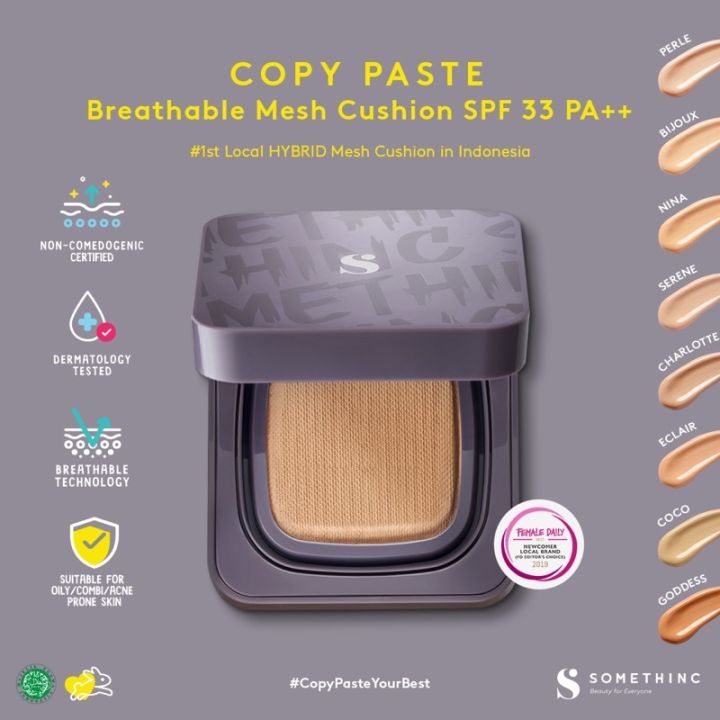 SOMETHINC Copy Paste Breathable Mesh Cushion SPF 33 PA++ Refill/Fullsize