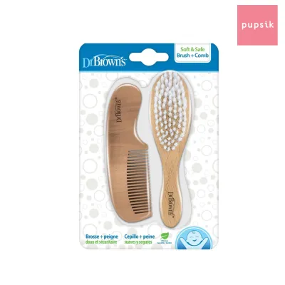 Dr Browns Soft and Safe Baby Brush + Comb