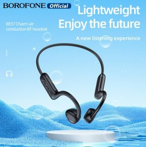 BOROFONE 100% Original BE57  Air Conduction Wireless  Earbuds Bluetooth Headset BT5.2 Neckband Headphone Hanging Ear Non-In-Ear Eabuds Sport Earphone Universal For ios /Android phone