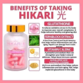 Hikari ultra whitening capsule BUY 1 TAKE 1 premium japan capsule with glutathione and collagen with oral sunblock technology protection from the sun also for acne and pimples oral supplement anti aging lightening and firming skin collagen. 