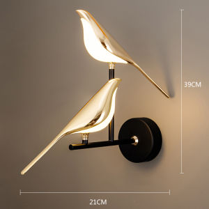 New Nordic modern LED wall lamp Magpie Plug-in sconce light indoor home kitchen bedside bedroom livingroom decoration chandelier