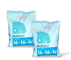 Pupuk NPK MUTIARA Meraoke 16-16-16 1 Kg Original Kemasan pabrik