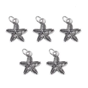 Lightweight Alloy Sea Star Charm DIY Craft Supply Findings For Individualized Necklace Bracelet Decoration