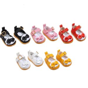 DAWEIF Kids Toy Dolls Accessories Cotton Doll Handmade Boots Bow Decorate 5.5cm Doll Shoes Doll Casual Shoes Mini Bow Shoes Doll Leather Shoes