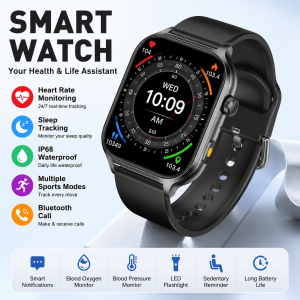 Outdoor Smartwatch Bluetooth Call Large Battery HD Touch Screen Waterproof Shockproof Sports Watch Fitness for men women Ht22