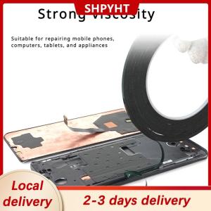 [COD] SHPYHT Local delivery Ship within 24 hours 2-5MM 10M Black Strong Adhesive Tape Roll For Tablet LCD Touch Glass Frame Back Cover Repair Double Side  For Phone