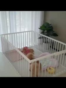 Pet Fence Cage Dog Playpen Fence Dog CrateFence Small and Medium-Sized Dogs Indoor Fence Assembly Living Room 19dian Dog CrateFence