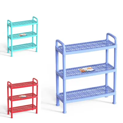 [HCM]Kệ giày dép nhựa lưới lớn duy tân 3 Tầng và 4 TẦNG