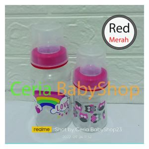 BOTOL SUSU BAYI LEHER LEBAR WIDENECK TANPA PEGANGAN ALG UNIK DAN DESAIN LUCU BAHAN PP BERKUALITAS
