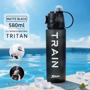 ArtLiving 580ml Tritan Spray Water Bottle -Drop-ResistantLeak-Proof Misting Sports Bottle for Fitness & Outdoor