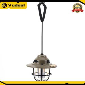 Emergency Light Lantern 2700K/6500K Mini Metal Chandelier Type C Charging Retro Atmosphere Chandelier for Fishing Hiking