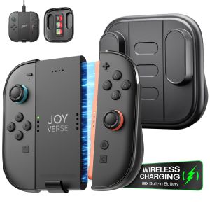 JSAUX Nintendo Switch 2 JoyCon Charging Grip Ergonomic Joy-Con Controller Handle Play While Charging