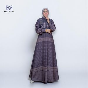 BELIFI | Theodora Empire Dress Gamis Mewah Motif Klasik Pakaian Wanita Elegan
