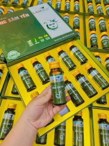 1 hộp 10 hủ HỒNG SÂM YẾN 470K  TẶNG 1 HỦ YẾN CHƯNG SẴN 70ML