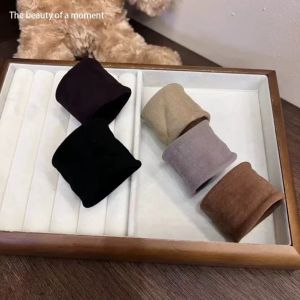 Womens Extra Wide Seamless Hair Hoop Hair Bands High Ponytail Hair Ties High Elastic Hair Ties High Elastic Hair Ties Girls Hair Accessories Milk Coffee Seamless Hair Hoop Solid Color Hair Hoop