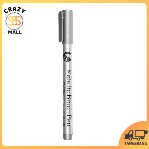 5pcs Spidol Tinta Metalik Emas/Perak Marker Permanen Untuk Dekorasi Kaligrafi DIY Projek Tahan Lama Waterproof Cocok Untuk Kertas Logam Plastik