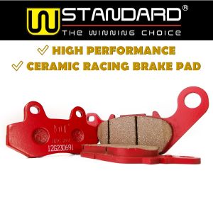 WStandard NAO Ceramic Racing Brake Pad [RGV120/LC135/SRL/Y125Z/NINJA/KRISS2/SMASH110/Y16ZR/FZ150/EGO/NOUVO-LC]