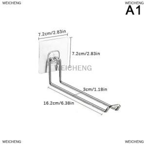 [COD] WEICHENG Linh hoạt treo tường móc lưu trữ không gian tiết kiệm có thể gập lại quần áo giá treo Windproof chống trượt tổ chức