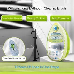 Brightening Bathroom brush Cleaning brush Transparent durability Comfortable to hold Powerful Powerful Stain Remover Brush Bathroom Renewal ergonomic