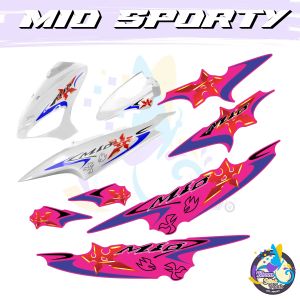 MIO SPORTY NEW SHURIKENKARBU GARNIS DECALS - PREMIUM LAMINATED STICKER