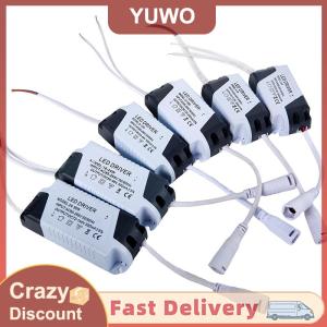 YUWO 1PC 3-4W/4-7W/8-12W/12-18W/18-24W/24W-36W New Transformer LED Lamp Driver