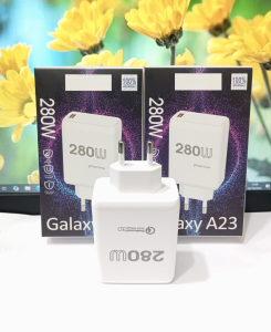 Batok Adapter 280W Fast Charger For SMSNG Galaxy A23 Quick Charge3.0 Batok Casan Hp Fast Charging