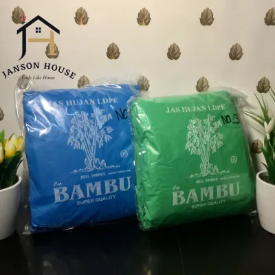 Jas Hujan Plastik Setelan / Jas Hujan Motor Jaket Celana Tebal Murah
