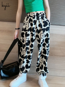 KYII Girl pants summer Casual Korean Long Pant ky22193