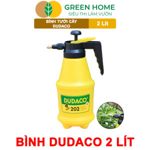 Bình Tưới Cây GreenHome Dudaco 2 Lít Thân Bình Dày Phun Xa 2 Chế Độ Bơm Nhẹ Tay Bình Tưới Cây Phun Sương Bền Đẹp