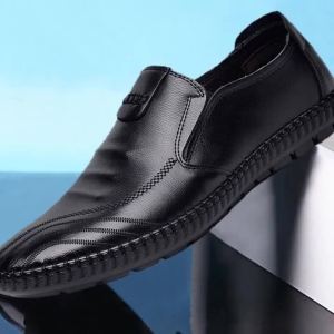 New MenS Leather Shoes For Spring Business MenS Casual Leather Shoes Work Loafers For Men