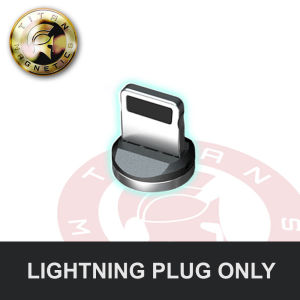 Magnetic USB Universal Charging Cable 540° Swivel + Rotate with Type C Micro USB Lightning Plugs Magnetic Connectors/ Data Blocker Travel Safe SmartPhone Protect Anti Juice Jacking Charging Cable 2.4a