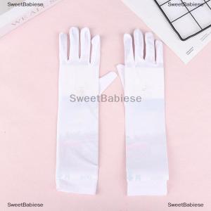 [COD] SweetBabiese 1Pair Mittens Sunscreen Driving Gloves Stretch Women Anti UV Mid-long Breathable Glove For Spring Summer Thin Gloves