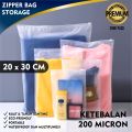 [20x30cm] 10 Pcs Ziplock Bag Potrait  | Ziplock Bag Frosted | Zipper Bag Storage | Ziplock Packaging I Reselable Ziplock Bag. 