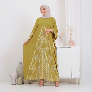 Kaftan Rayon Motif Terbaru Jumbo Busui Adem Abaya Remaja