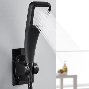 Adjustable Self-adhesive Shower Head Holder Wall Mounted Showerhead Bracket Shower head Fixed Base for Bathroom Accessor