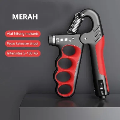 Handgrip 5-100 Kg Alat Fitness Otot Tangan Olahraga Gym Fitness