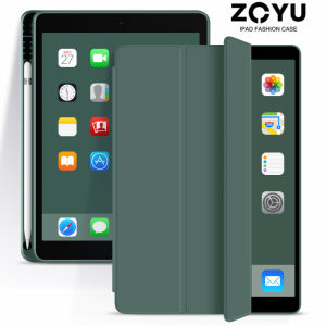 Ốp lưng ZOYU ipad TPU Silicone mềm Bao da có giá đỡ bút chì cho iPad mini 6 2021 Pro 11 2020 Air4 ipad 7th August 9 Gen3 2019 mini5 ipad 5th 6th 2017-2018 Bìa mềm có chế độ ngủ / thức tự động và nhiều chế độ xem linh hoạt