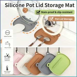 Organizer Cute Bear Safety Silicone Storage Pad Silicone Storage Heat-resistant Waterproof and Moisture-proof