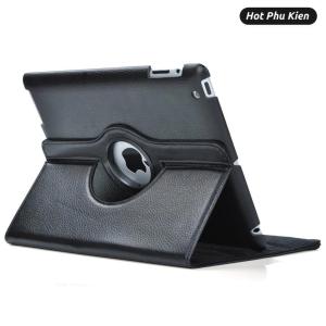 [HCM]Bao da dành cho iPad Air / Air 2 / 9.7 2017 / 2018 iPad 2 3 4 Mini 1 2 3 4 5 6 Pro 11 inch 12.9 2018 2020 2021 2022 M1 M2 Gen 7 8 9 10 2019 xoay 360 độ chống bụi chấm thấm tiện lợi (Đen)  - Phân phối bới HotPhuKien