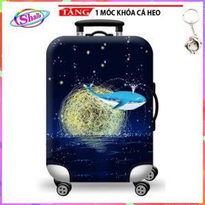 Áo Trùm Vali 20 Inch - 24 Inch In Hình 3D Nhiều Hình Cao Cấp Shalla Cc34